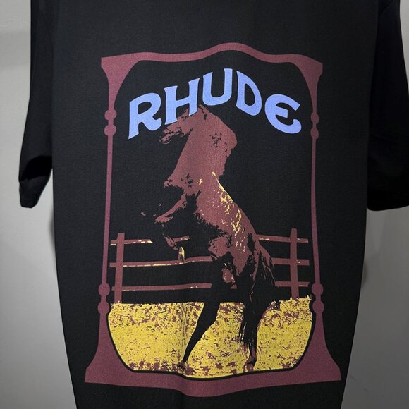 Rhude Cadre Vintage Black T-Shirt - Picture 4 of 6